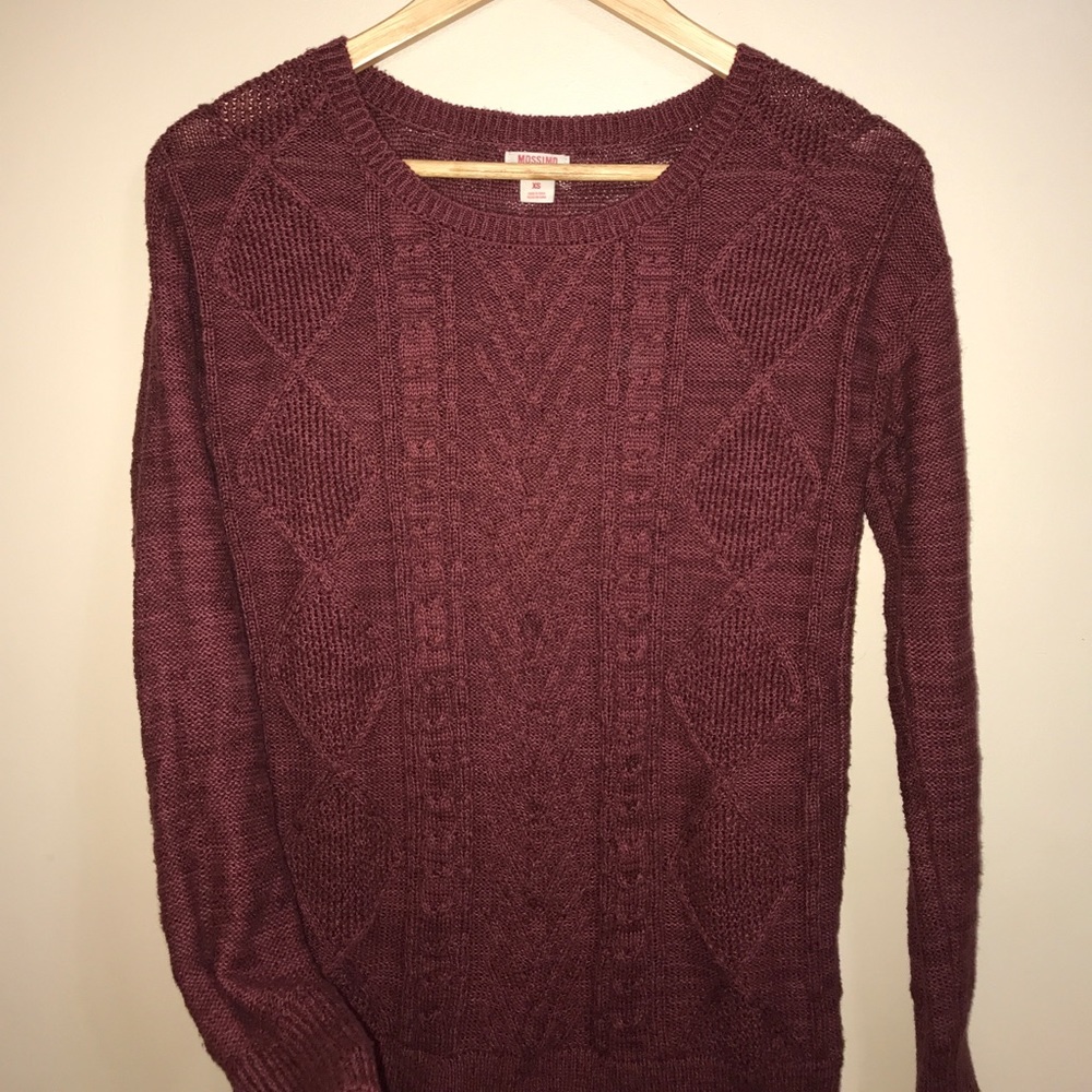Burgundy sweater from Mossimo Supply Co.